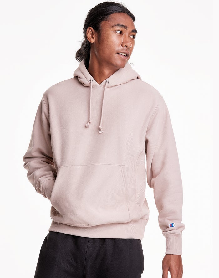 Champion Herre Hættetrøje Beige - Reverse Weave® - Danmark BXP-817423